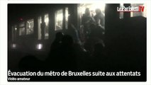 Attentats à Bruxelles : l'évacuation des passagers du métro
