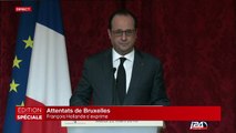 Allocution de François Hollande sur les explosions à Bruxelles