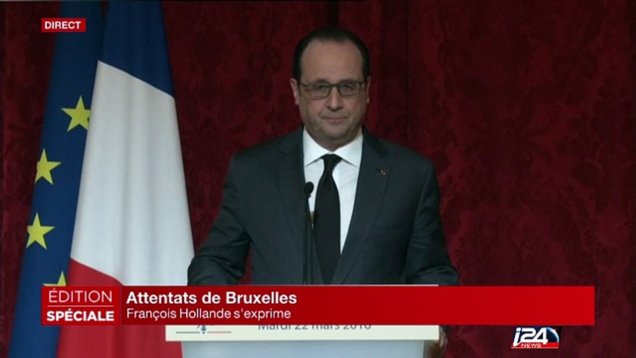 Allocution de François Hollande sur les explosions à Bruxelles