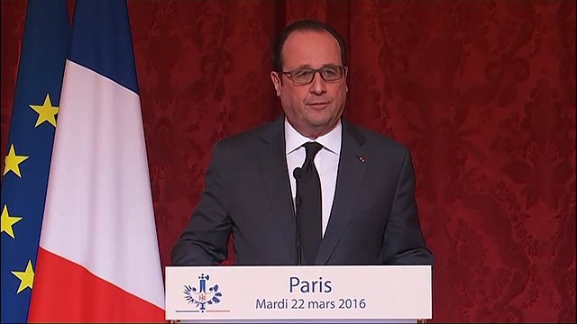 Déclaration de François Hollande à la suite des attentats de Bruxelles