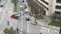 Les secours sur les lieux des explosions entre Maelbeek et Schuman