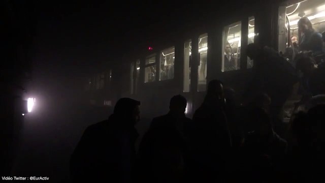 Évacuation dans un tunnel du métro de Bruxelles