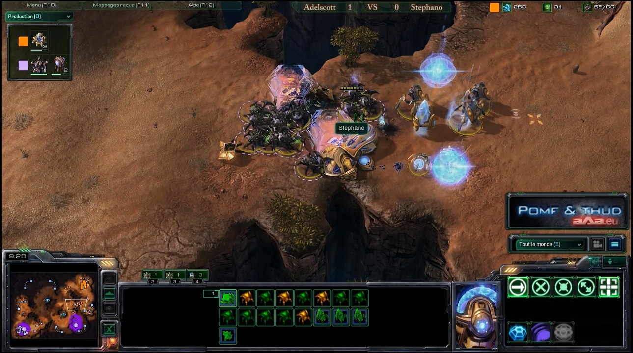 (PA002) Adelscott vs Stephano - PvZ - Poker Academie SC2 Cup - Starcraft 2 Replay [FR]