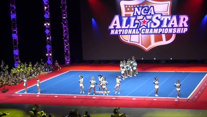 Cheer Extreme Cougars WINS NCA after MUSIC CUTS OFF!!