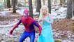 SPIDERMAN & FROZEN ELSA vs JOKER - Spider-Man Becomes IronSpider! Fun Superhero Video In Real Life
