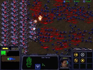 Massing units of Starcraft