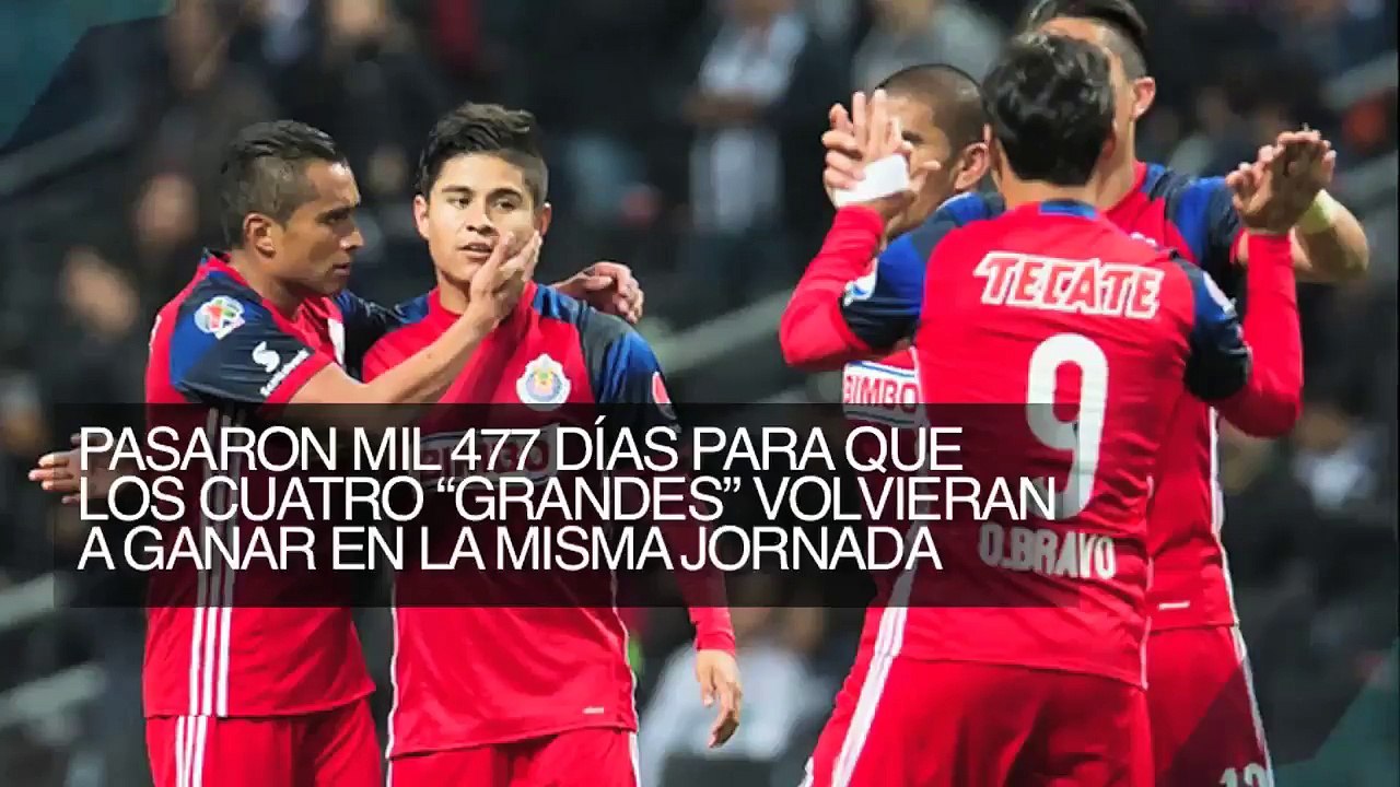 Triunfo de grandes coincide 4 años después