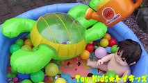 ぽぽちゃん おもちゃアニメ ワニさんカメさんとプール❤水遊び Toy Kids トイキッズ animation anpanman Baby Doll Popochan