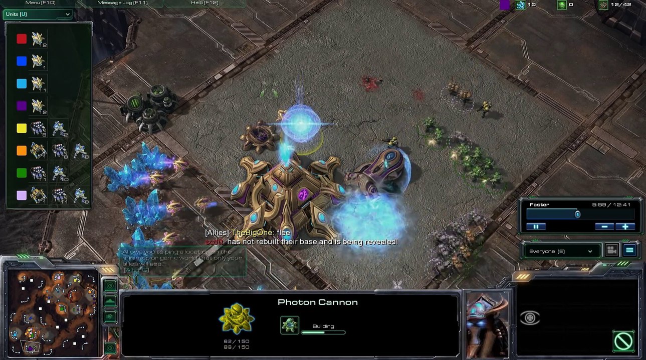 TheLittleOne Does 4v4! PPPP vs TTTT - StarCraft 2