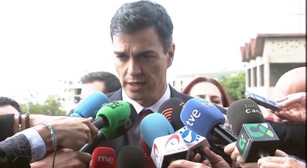 Pedro Sánchez comenta los atentados en Bruselas