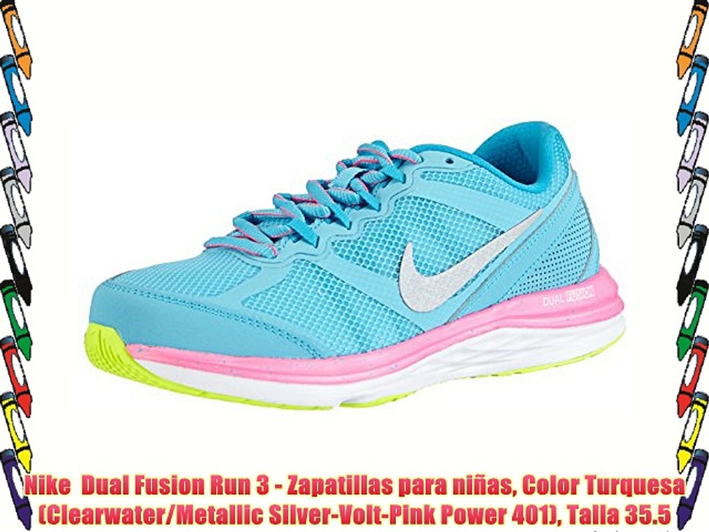 Nike Dual Fusion Run 3 Zapatillas para niñas Color Nike Dual Fusion Run 3 Zapatillas para niñas Color