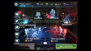★ Star Wars Galaxy of Heroes | SQUAD CANTINA BATTLES & Upgrading Attacks and Abilities | i