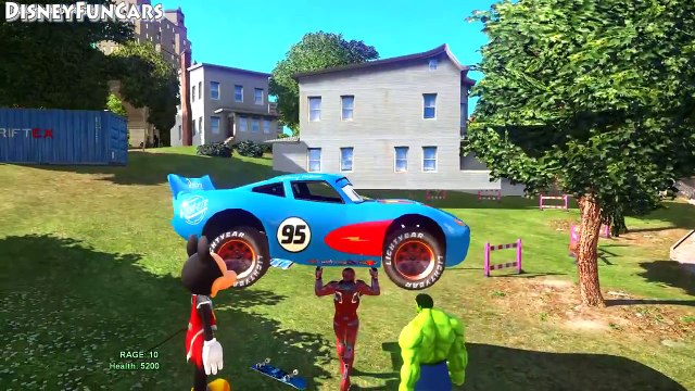 Nursery Rhymes for Kids w/ Mickey Mouse, Iron Man and Hulk Superheroes + McQueen Cars