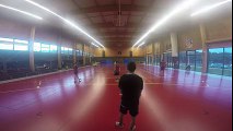 Loïc, Gaëtan et l'entraineur Laurent nous présentent le @Biscarrosse Olympique Handball.