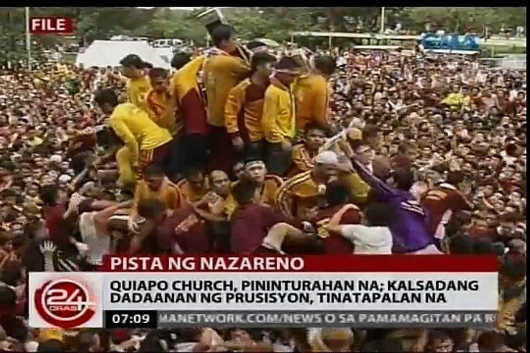 24Oras: Église de Quiapo, pininturahan na