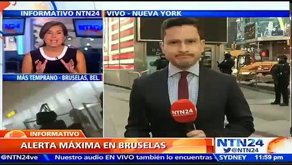 Download Video: Policía de Nueva York refuerza su seguridad tras atentados terroristas en Bruselas