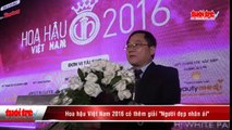 Hoa hậu Việt Nam 2016 có thêm giải “ Người đẹp nhân ái”