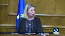 Mogherini breaks down in tears in a press conference over Brussels