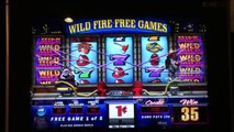 FIREHOUSE HOUNDS Penny Video Slot Machine with FREE GAME BONUS Las Vegas Strip Casino
