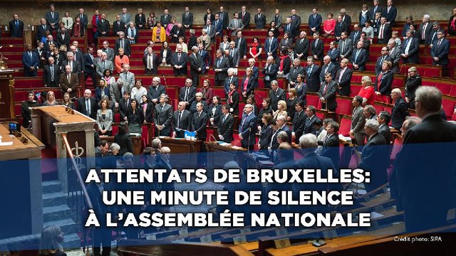 Attentats de Bruxelles: Une minute de silence à l'Assemblée nationale