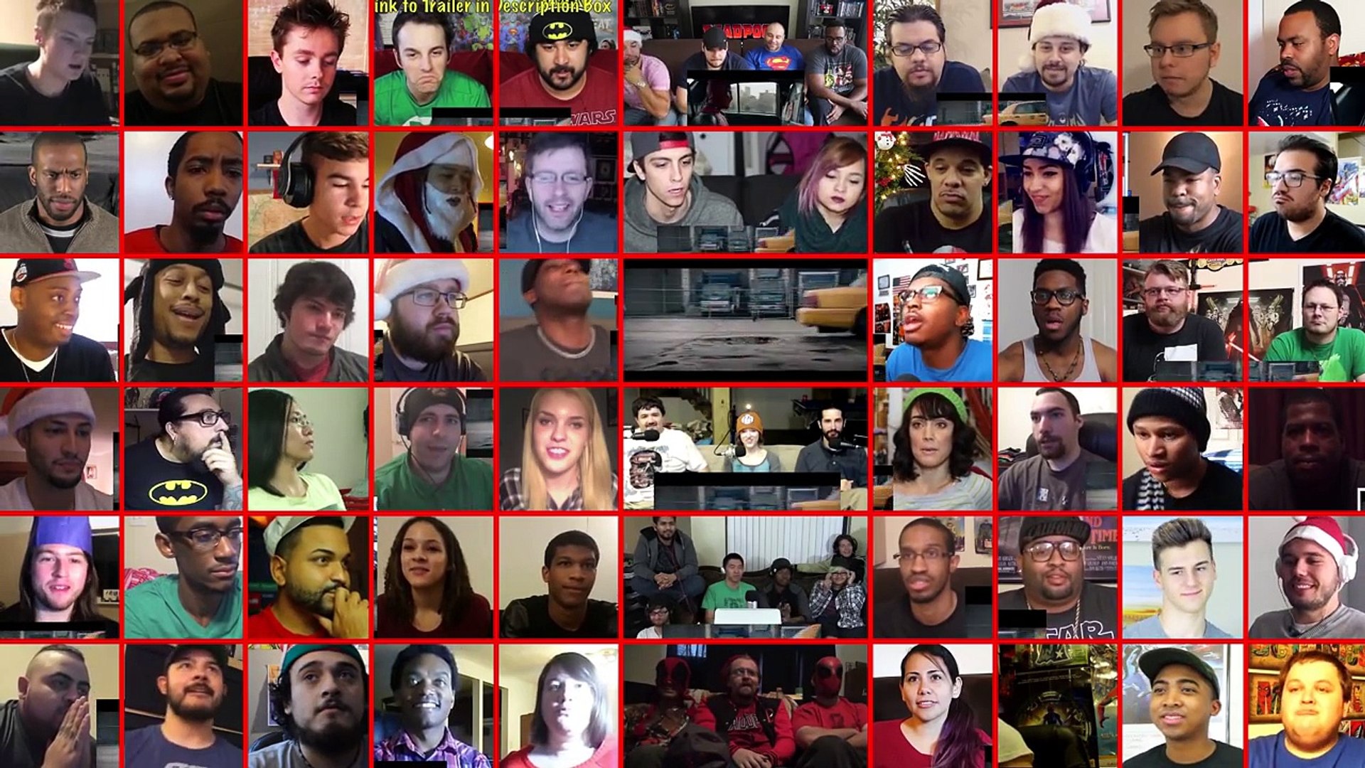 ⁣Deadpool Red Band Trailer #2 - MEGA REACTIONS MASHUP (53 Reaction videos with 72 people)