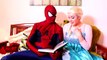Spiderman & Frozen Elsa vs Joker! Spidermans Valentines Day - Fun Superhero Movie in Real Life :)