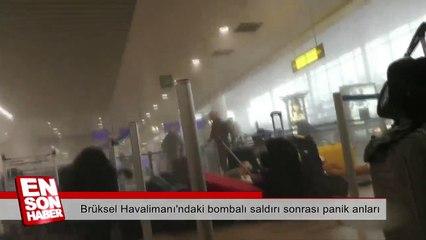 Brüksel'deki bombalı saldırı sonrası panik anları