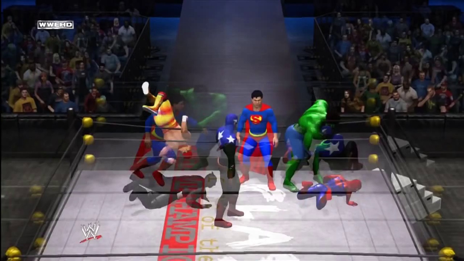 WWE 12: Batman vs SuperMan vs Spider-Man vs The Incredible Hulk vs Captain  America vs Hulk Hogan – Видео Dailymotion