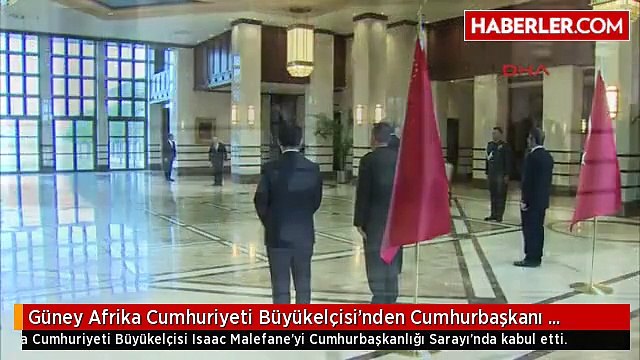 Güney Afrika Cumhuriyeti Büyükelçisi'nden Cumhurbaşkanı Erdoğan'a Güven Mektubu
