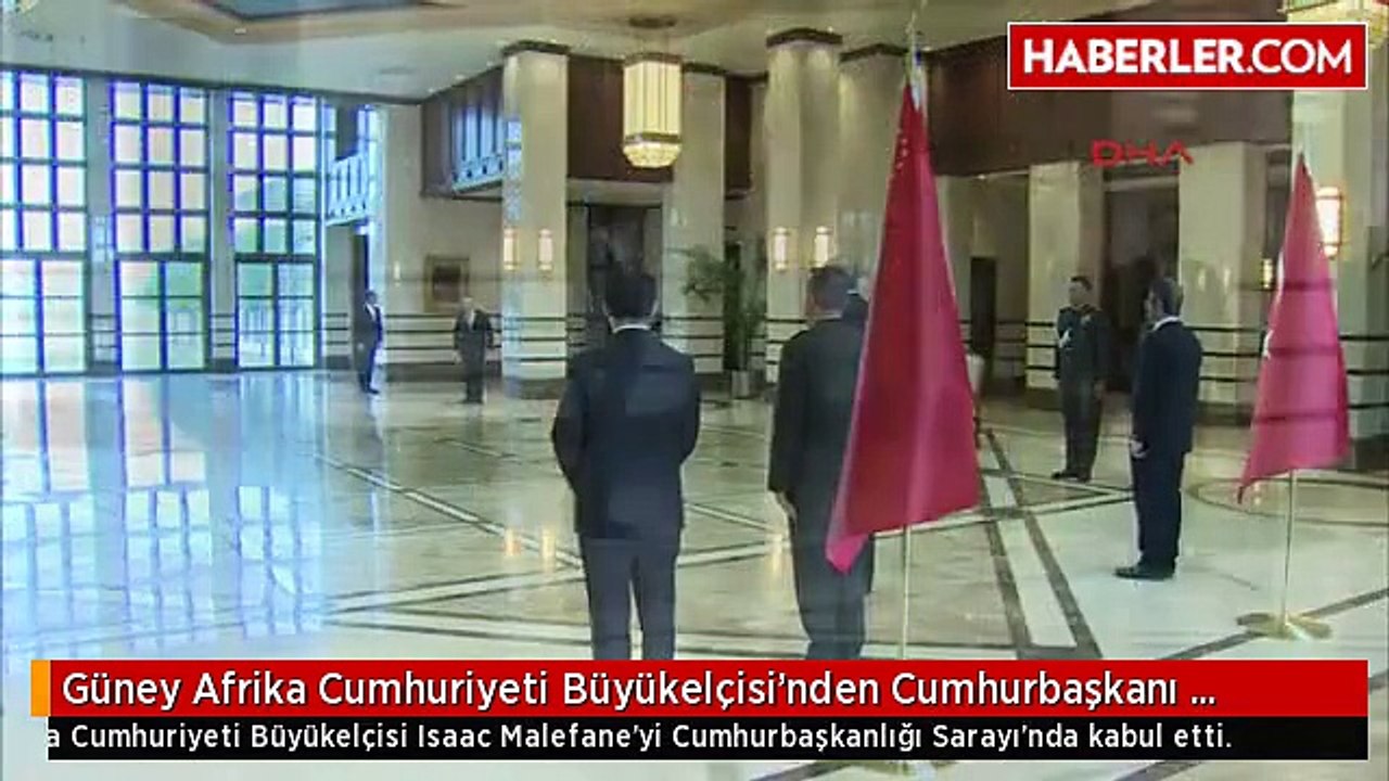 Güney Afrika Cumhuriyeti Büyükelçisi'nden Cumhurbaşkanı Erdoğan'a Güven Mektubu