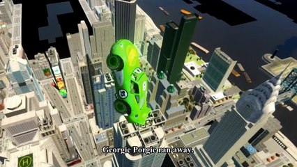 Spiderman Songs Nursery ♪ Georgie porgie ♪ COLORS Cars smashed by HULK