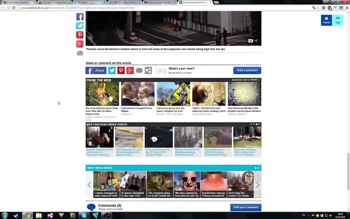 Terrorist attacks at Brussels Airport Zaventem