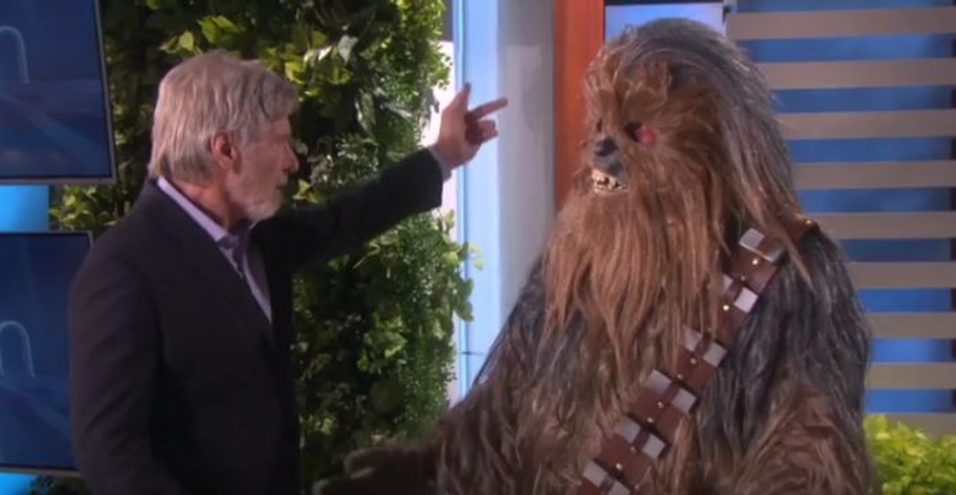 Harrison Ford and Chewbacca meet again