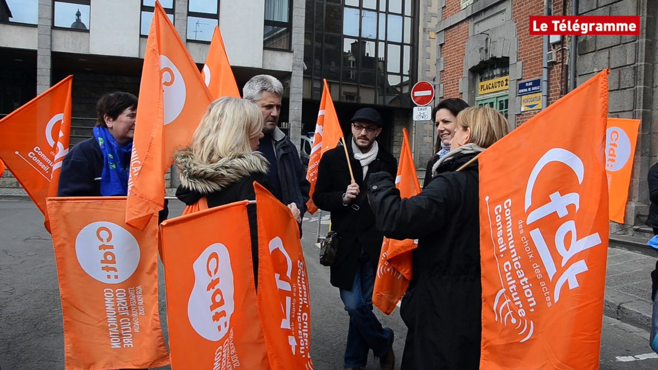 Saint-Brieuc. Cinquante fonctionnaires pour deux manifestations