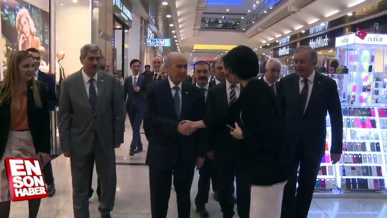 Devlet Bahçeli'den avm ziyarentinde şok sözler
