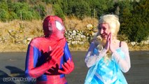 Spiderman vs Frozen Elsa Zombie - Elsa is a Zombie - Fun Superhero Movie in Real Life