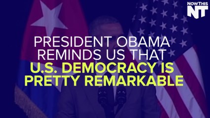 President Obama Explains Why American Democracy Is Inspiring