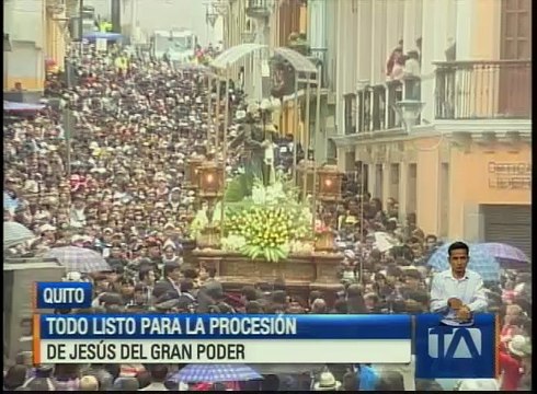 Todo listo para la procesión Jesús del Gran Poder