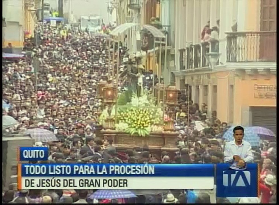 Todo listo para la procesión Jesús del Gran Poder