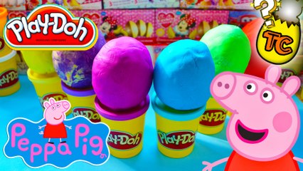 PEPPA PIG PLAY DOH SURPRISE EGGS OPENING TOYS FOR CHILDREN | Toy Collector