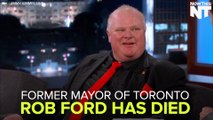 Former Mayor Of Toronto Rob Ford Dies At 46
