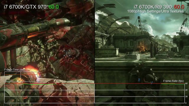Gears of War Ultimate GTX 970 vs R9 390 DX12 Performance + GTX 980 Ti Analysis