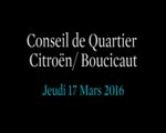 Conseil de Quartier Citroen/ Boucicaut du Jeudi 17 Mars 2016