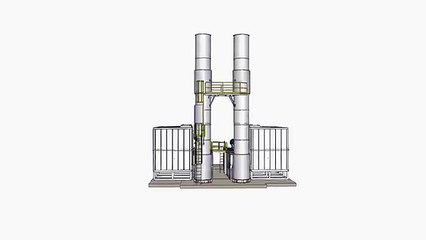 Regenerative Thermal Oxidizer (RTO), 100,000 SCFM (160,000 NCMH) System