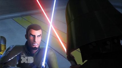 Rebels Darth Vader First lightsaber battle