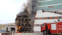 Keşan'da Hastane İnşaatında Yangın