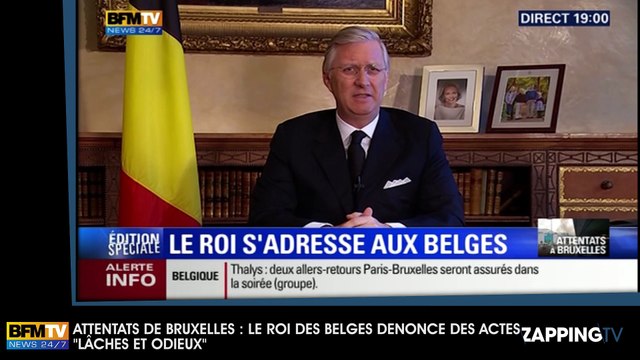 Attentats de Bruxelles : Le roi des Belges dénonce des actes lâches et odieux (vidéo)