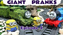 Thomas & Friends Minions Funny Pranks Peppa Pig Tom Moss Toy Train Play Doh Surprise Eggs