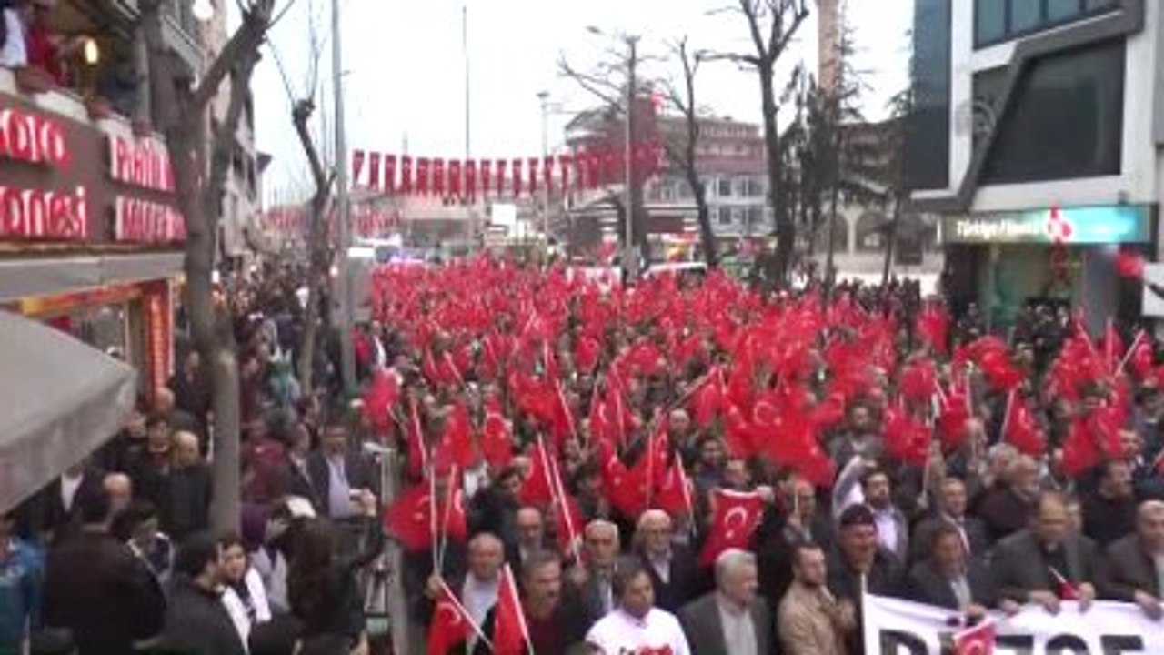 Teröre Lanet, Şehitlere Saygı" Yürüyüşü - Düzce