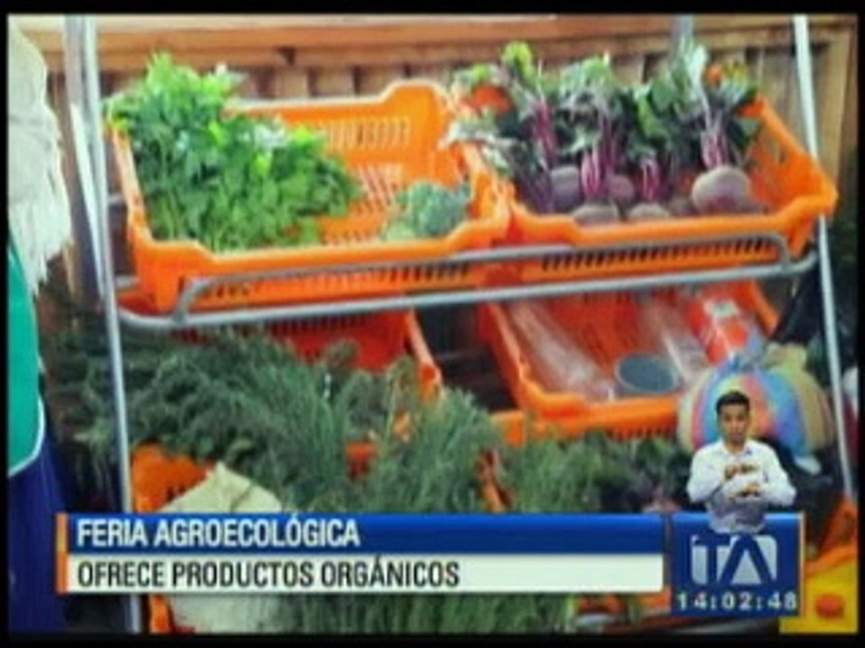 Feria agroecológica ofrece productos orgánicos